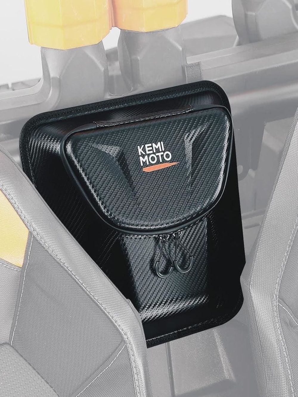 KemiMoto Black Carbon Fiber Look Center Storage Bag